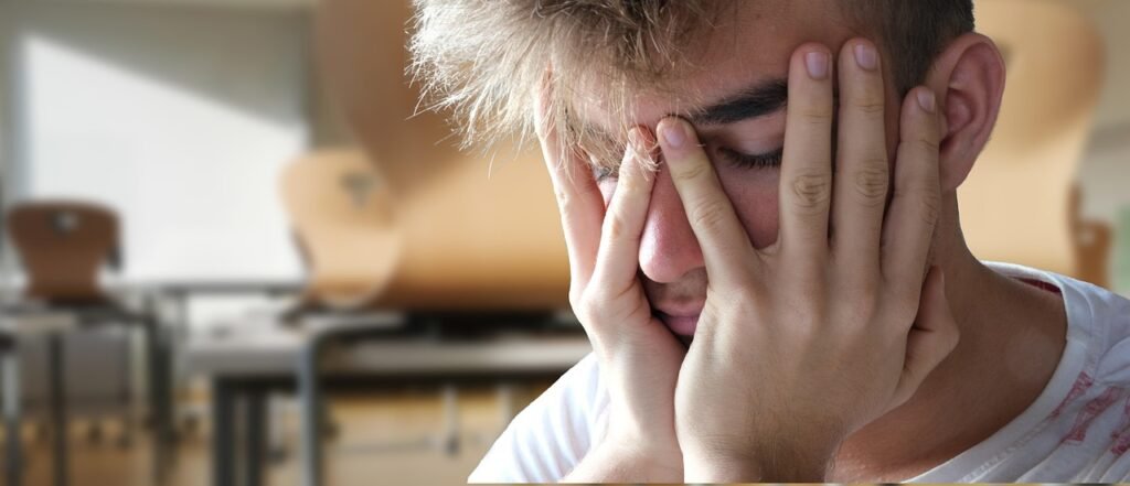Stress Management in Teenagers: Ways to Cope student, man, desperate, depression, fear, teenager, despair, grief, sad, anxious, stress, sadness, lonely, anxious, anxious, anxious, anxious, anxious, stress